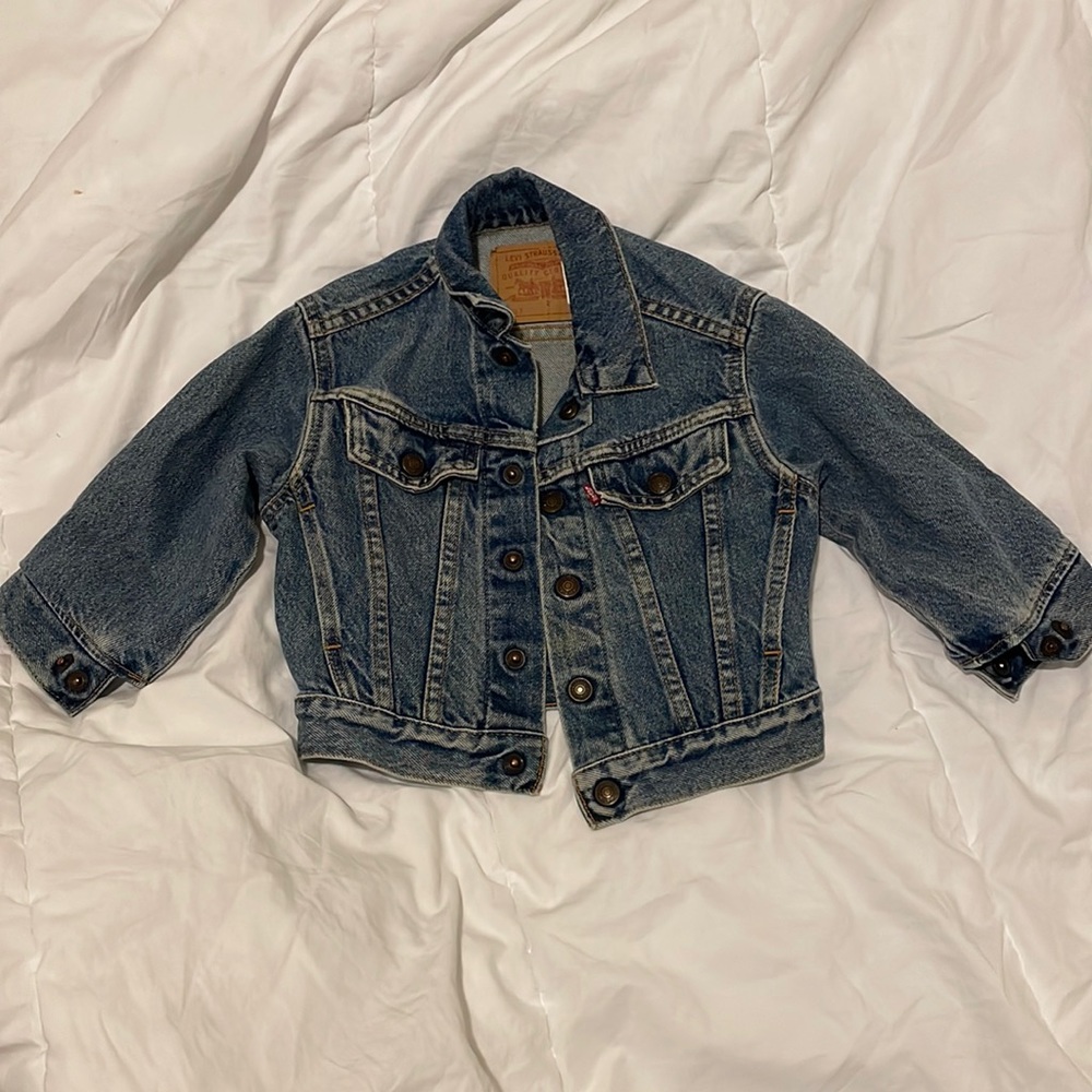 Levi’s dark wash jean/denim jacket toddler 2T